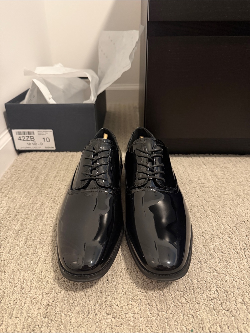 Joseph Abboud Men's Dress Lace-Up Shoes in Navy